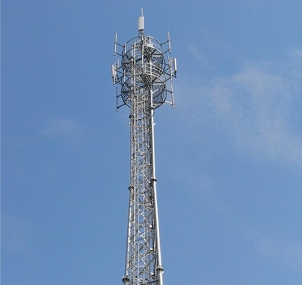 Galvanisierte ASTM A123 vergittern Röhrenwinkeleisen-Telekommunikation hochragen
