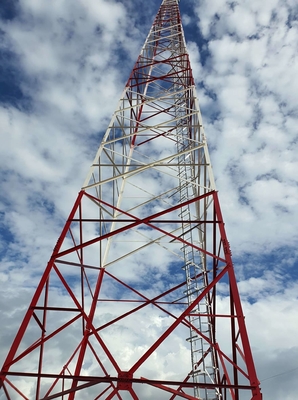 Stahlturm der Wegweiser-heißer galvanisierter Telekommunikations-10m
