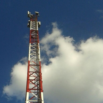 Telekommunikations-4 Stahlturm galvanisierte der Bein-eckigen 90meters