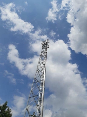 Röhrentelekommunikations-Stahlturm-heißes Bad galvanisierte Q355