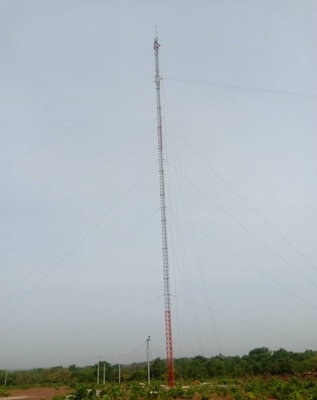 Galvanisiertes selbsttragender Monopole Turm-Stahldreieck