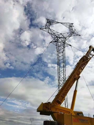 Cat Head Transmission Line Lattice-Stahlturm für Standort