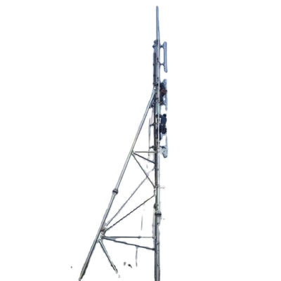 Stahl-heißes Bad Q355 galvanisierte Guyed-Mast für Telekommunikation