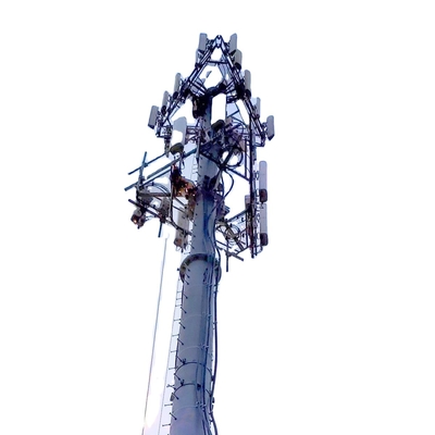 Telekommunikation galvanisierter Guyed-Mast mit in Verbindung stehenden Zusätzen