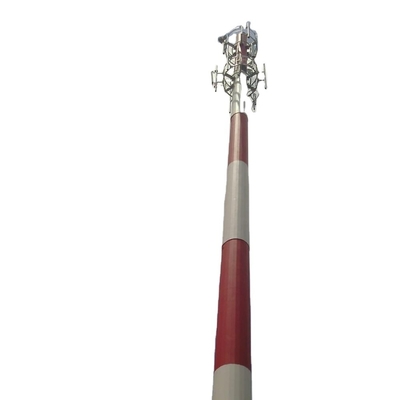 Monopole Stahlturm für Telekommunikations-heißes Bad galvanisierte