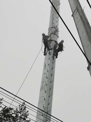 Stahl-Monopole Q345 Fernsehturm-heißes Bad galvanisierte