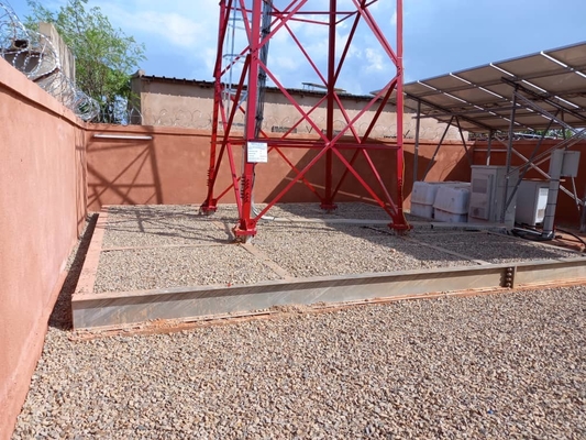 Hoch Monopole des Kommunikation Guyed-Mast-Stahlturm-20m