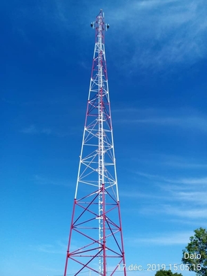 Stahlfreileitungsmast 3 Bein-Röhren-Q235 forTelecommunication