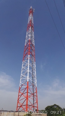 Stahlfreileitungsmast 3 Bein-Röhren-Q235 forTelecommunication
